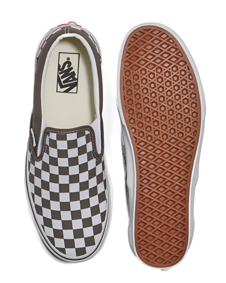 Vans Classic Slip-On Sneakers - Unisex Sizing - Checkerboard Bungee Cord