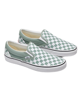 Vans Checkerboard Classic Color Theory Slip-On Sneaker - Unisex Sizing - Iceberg Green