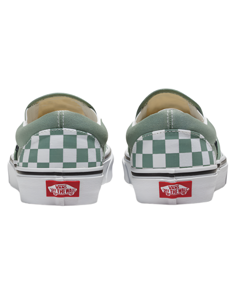 Vans Sneakers Vans Green Slip On Shoes Vans Checkerboard Classic
