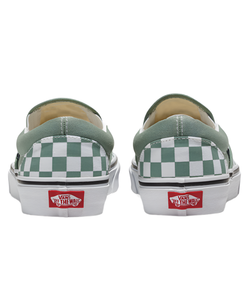 Vans Checkerboard Classic Color Theory Slip-On Sneaker - Unisex Sizing - Iceberg Green