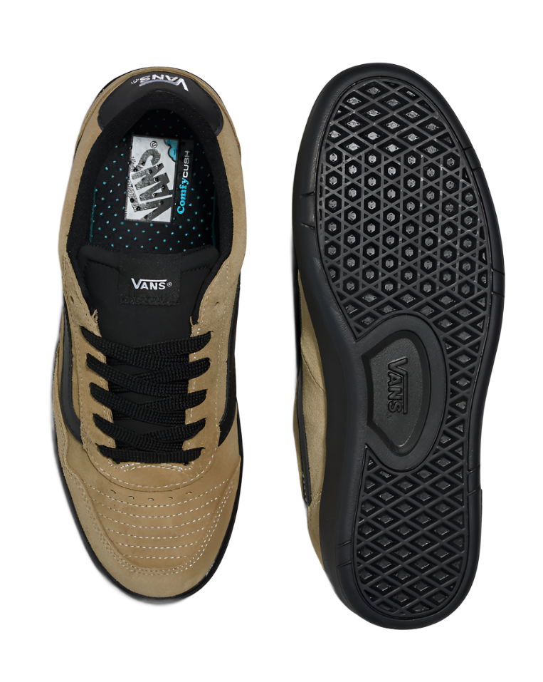 Vans Cruze Too ComfyCush Sneakers - Unisex Sizing - Black/Khaki