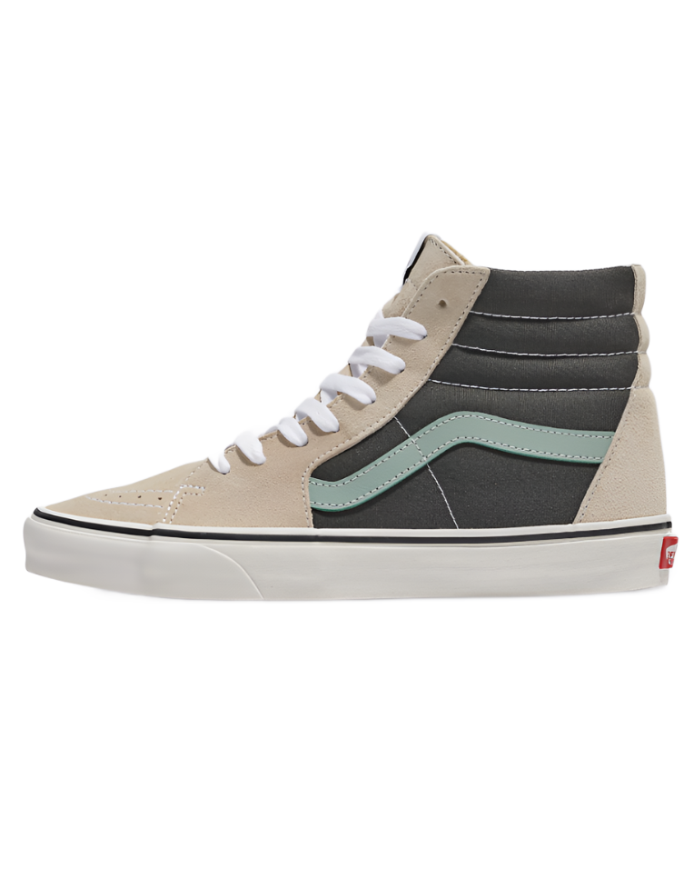 Vans SK8-Hi Canvas Suede Sneakers - Unisex Sizing - Canvas/Pop Black/Multi