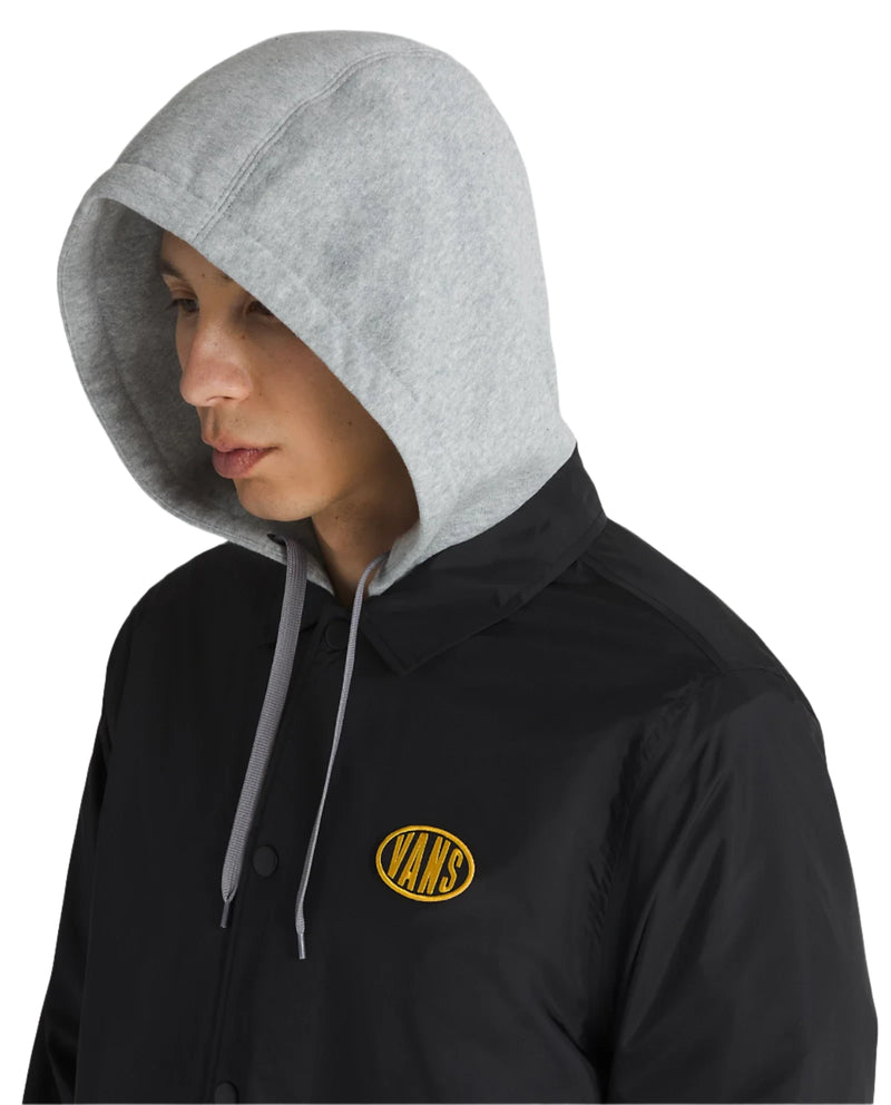 Vans Mens Riley II Coaches Button Down Jacket – ShopCGX Vans Mens Riley II Coaches Button Down Jacket – ShopCGX