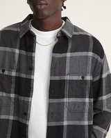 Vans Mens Larkspur Plaid Flannel Long Sleeve Shirt