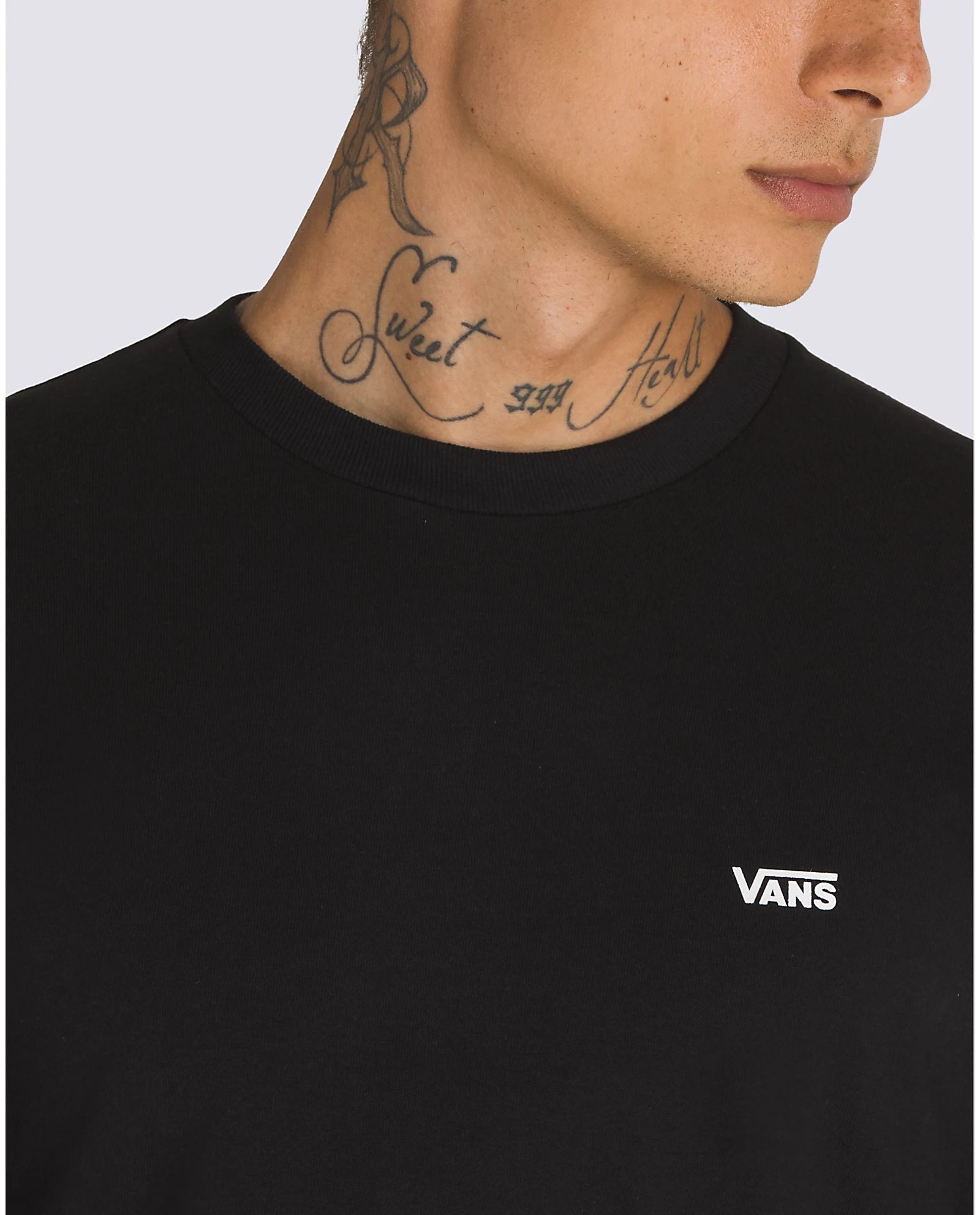 Vans Mens Left Chest Logo Long Sleeve T-Shirt