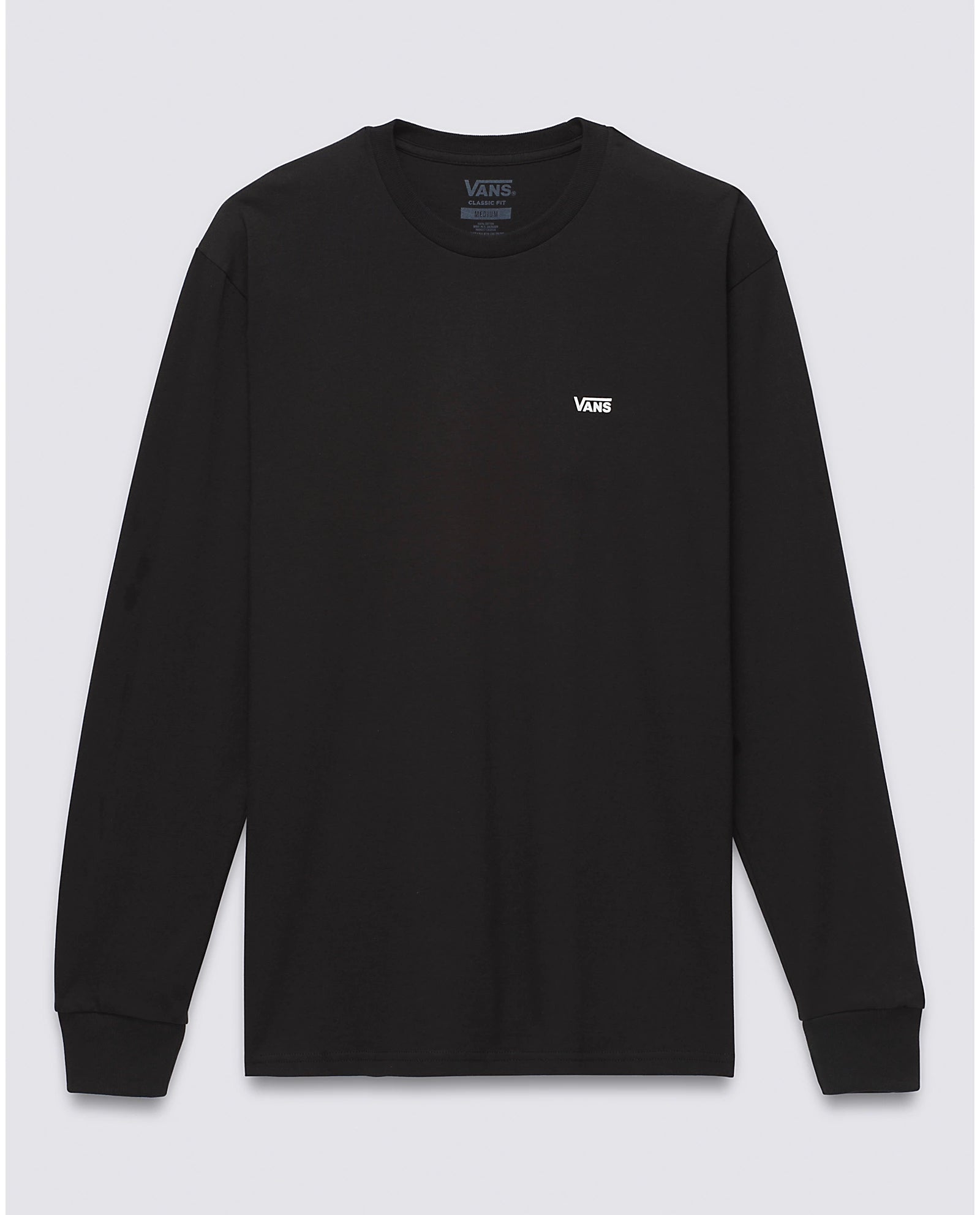 Vans Mens Left Chest Logo Long Sleeve T-Shirt