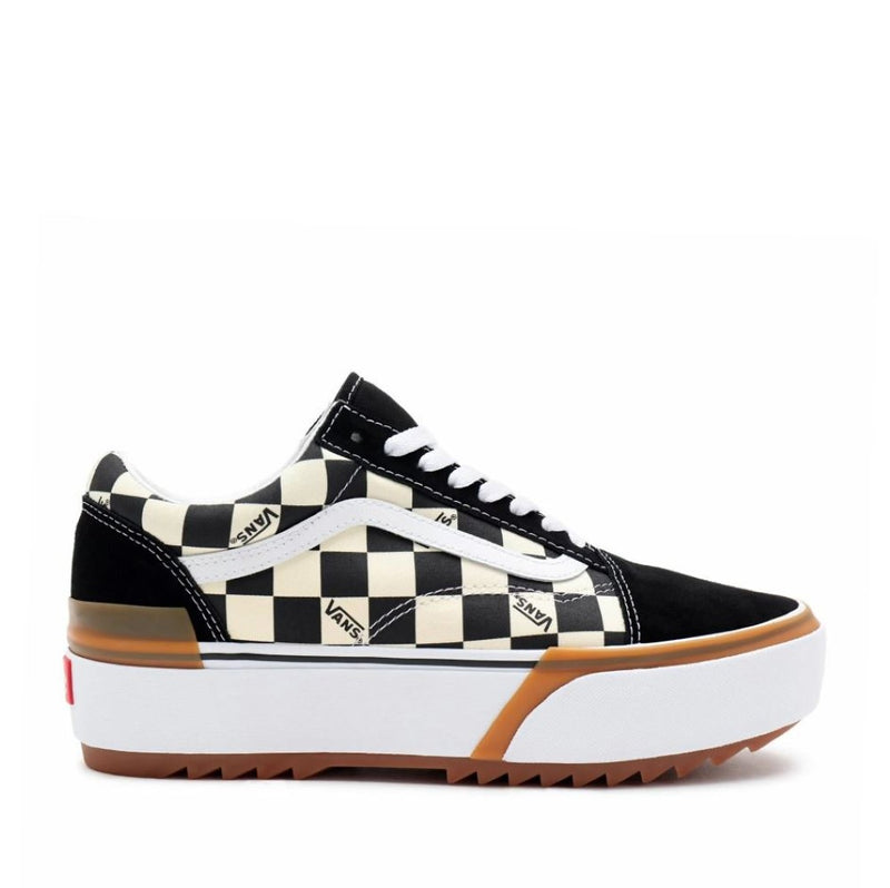 Vans Classic Old Skool Checkerboard Platform Vans Platform Slip On