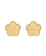 Effy 14K Yellow Gold Flower Stud Earrings