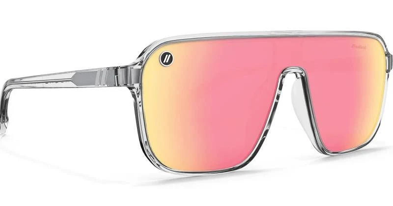 Blenders Eyewear Meister X2 Polarized Sunglasses - Fog, Gloss Crystal Gray Frame