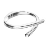 UNOde50 Silver Alloy Tubular Shaped Bangle Bracelet - Medium