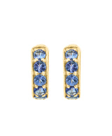 Effy 14K Yellow Gold Tanzanite Hoop Earrings
