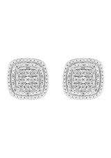 Effy Sterling Silver Diamond Miracle Set Earrings