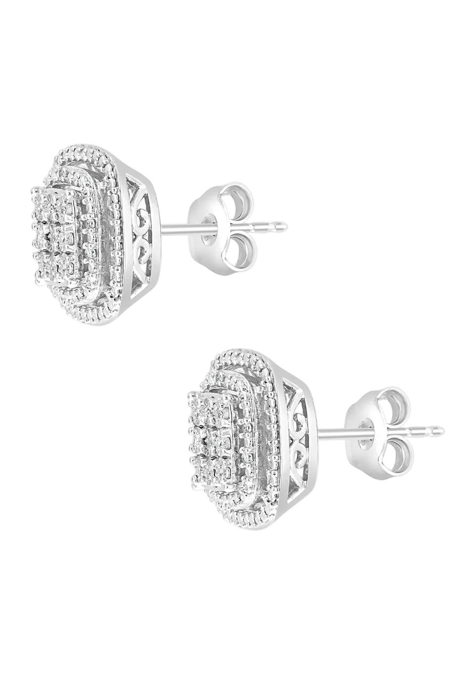 Effy Sterling Silver Diamond Miracle Set Earrings – ShopCGX