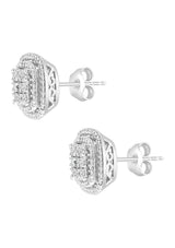 Effy Sterling Silver Diamond Miracle Set Earrings