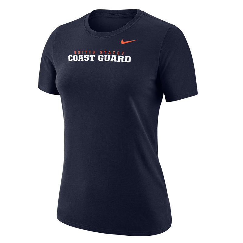 Coast Guard Nike Womens Cotton Short Sleeve T-Shirt