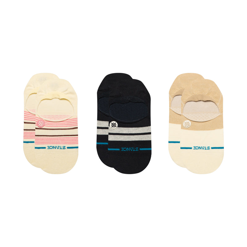 Stance Womens Flipside Cotton No Show Socks - 3 Pack