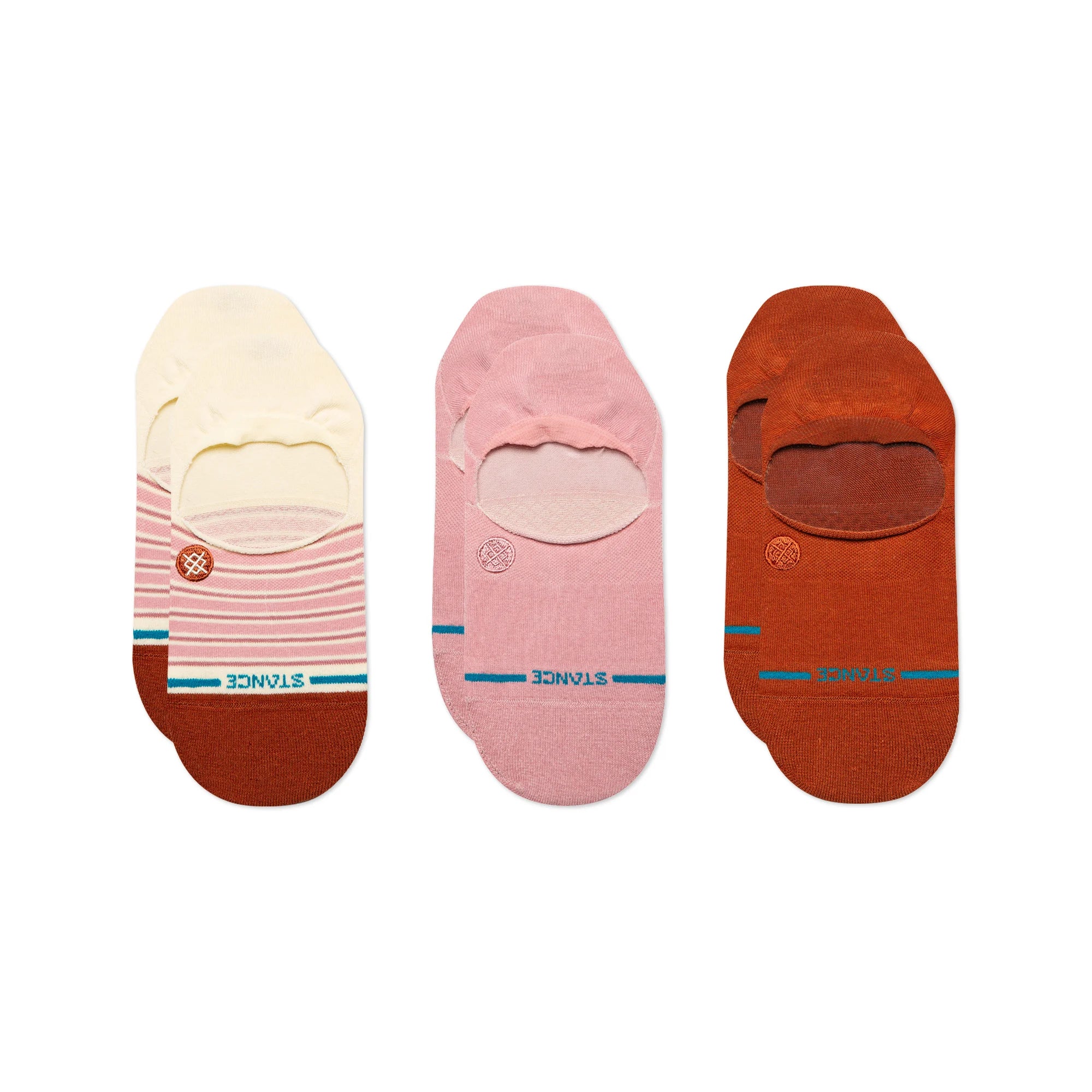 Stance Fortune Dustyrose No Show Socks - 3 Pack