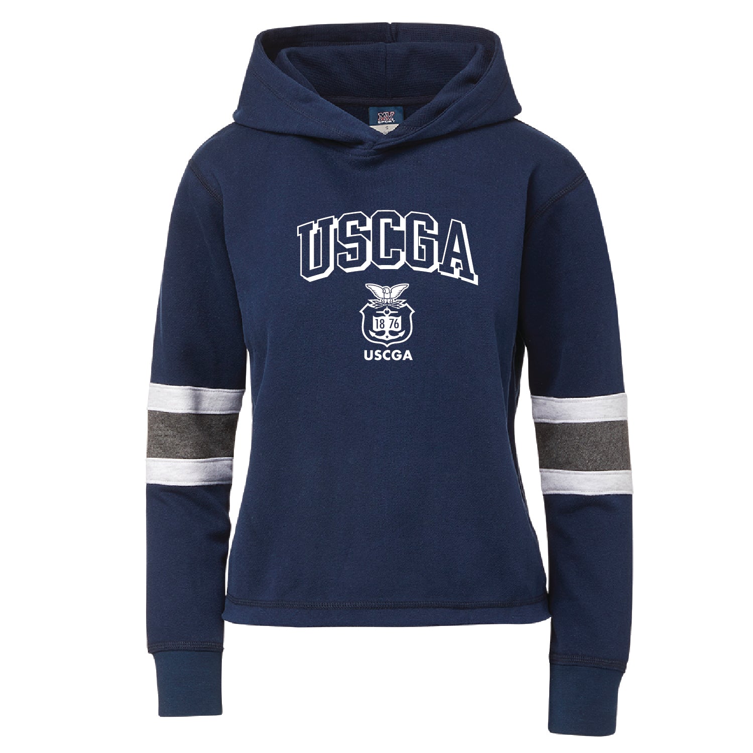 Coast Guard Academy Womens USCGA Isla Stripe Crew Sweatshirt