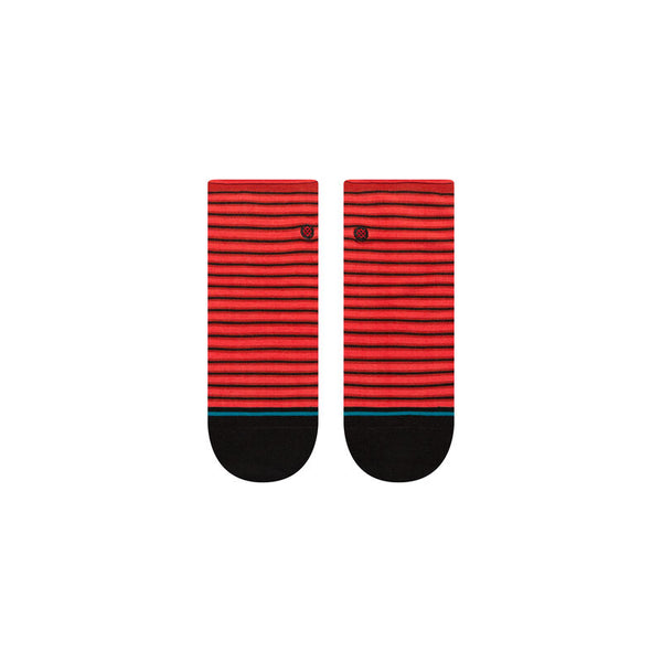 Stance Womens Red Fade Quarter Socks