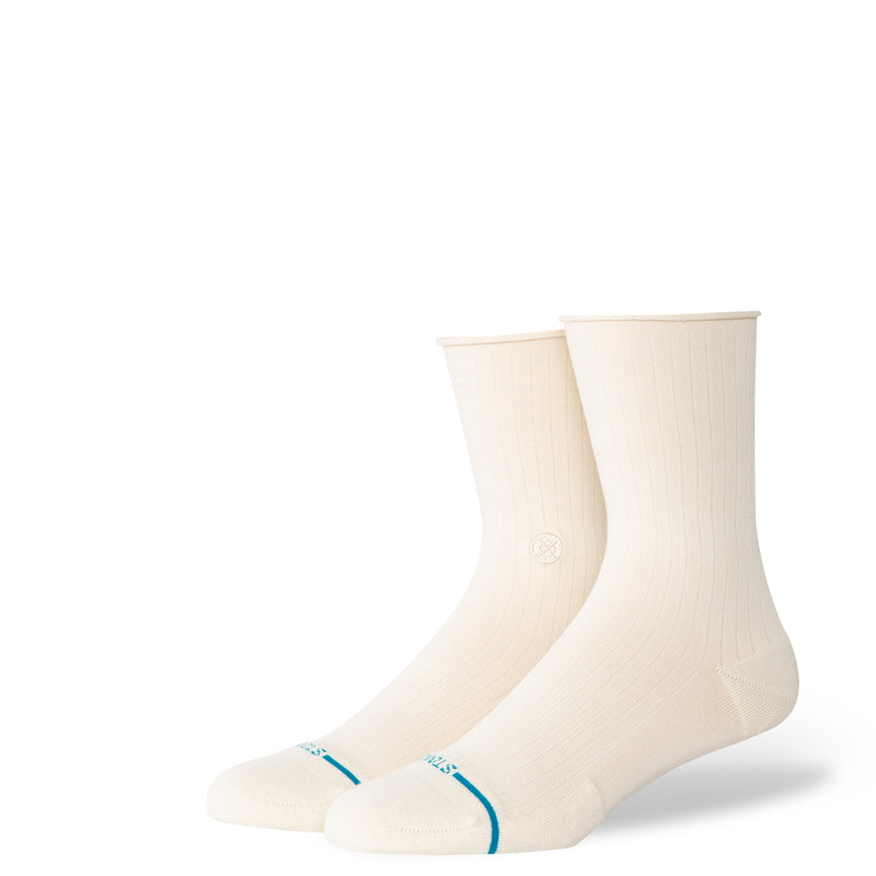 Stance Womens Cotton Quarter Rolled Cuff Socks