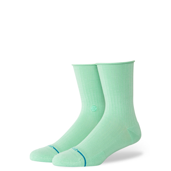 Stance Womens Cotton Quarter Rolled Cuff Socks