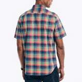 Nautica Mens Sustainably Crafted Plaid Short Sleeve Shirt