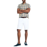 Nautica Mens Sustainably Crafted Plaid Short Sleeve Shirt