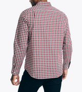 Nautica Mens Wrinkle-Resistant Plaid Wear To Work Long Sleeve Shirt