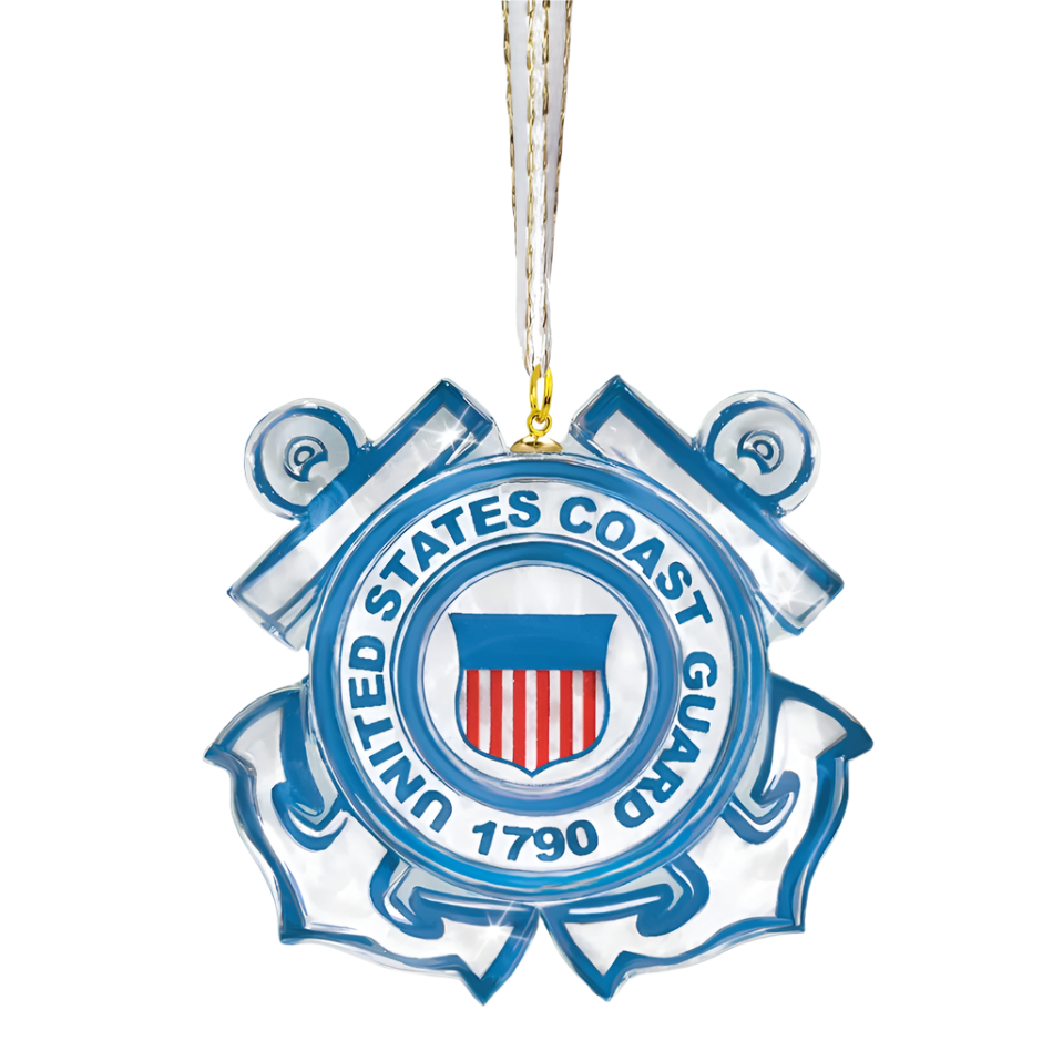 Glass Baron U.S. Coast Guard Emblem Ornament