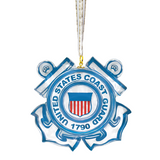 Glass Baron U.S. Coast Guard Emblem Ornament