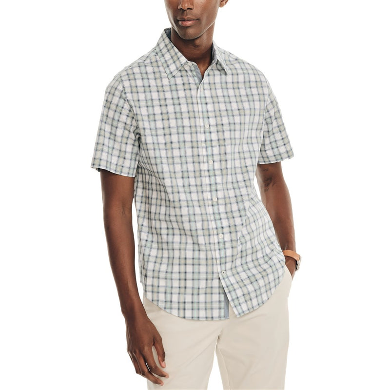 Nautica Mens Navtech Short Sleeve Button Down Shirt