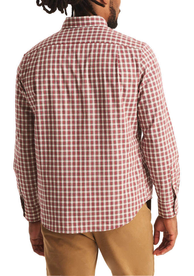 Nautica Wrinkle-Resistant Plaid Long Sleeve Shirt ShopCGX Nautica Wrinkle-Resistant Plaid Long Sleeve Shirt ShopCGX