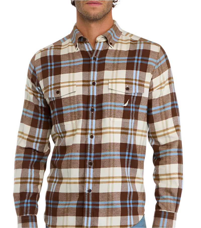 Nautica Mens Sustainable Long Sleeve Flannel Shirt – ShopCGX Nautica Mens Sustainable Long Sleeve Flannel Shirt – ShopCGX