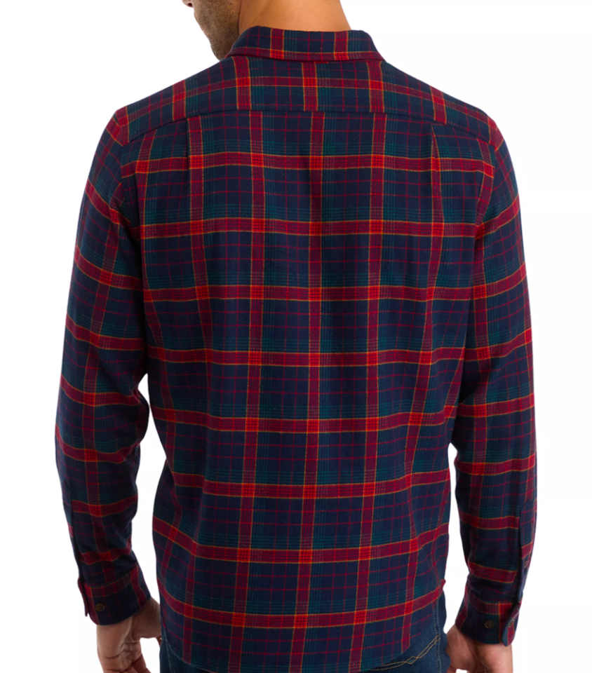 Nautica Mens Sustainably Crafted Long Sleeve Flannel Shirt