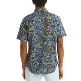 Nautica Mens Cotton Tencel Print Short Sleeve Shirt