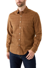 Nautica Mens Corduroy Plaid Flannel Long Sleeve Shirt