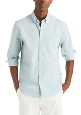 Nautica Mens Moisture Wicking Plaid Long Sleeve Shirt