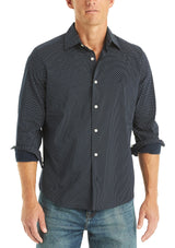 Nautica Mens Printed Long Sleeve Shirt