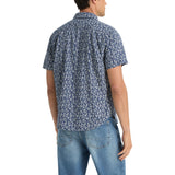 Nautica Mens Dobby Print Short Sleeve Shirt