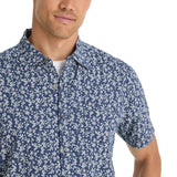 Nautica Mens Dobby Print Short Sleeve Shirt