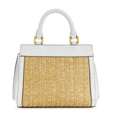 GUESS Katey Straw Mini Satchel Handbag