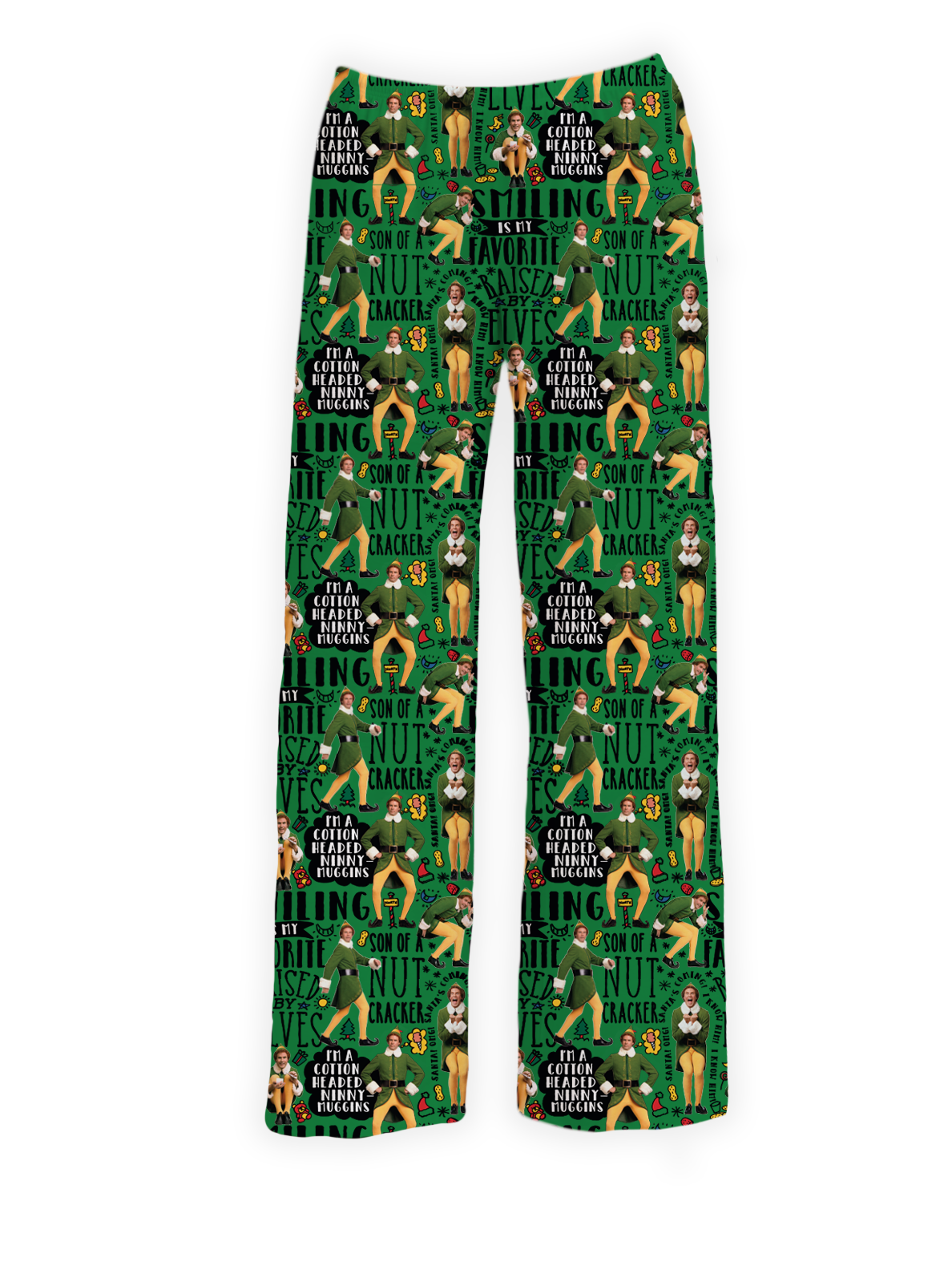 Brief Insanity Elf Pattern Lounge Pants - XXLarge