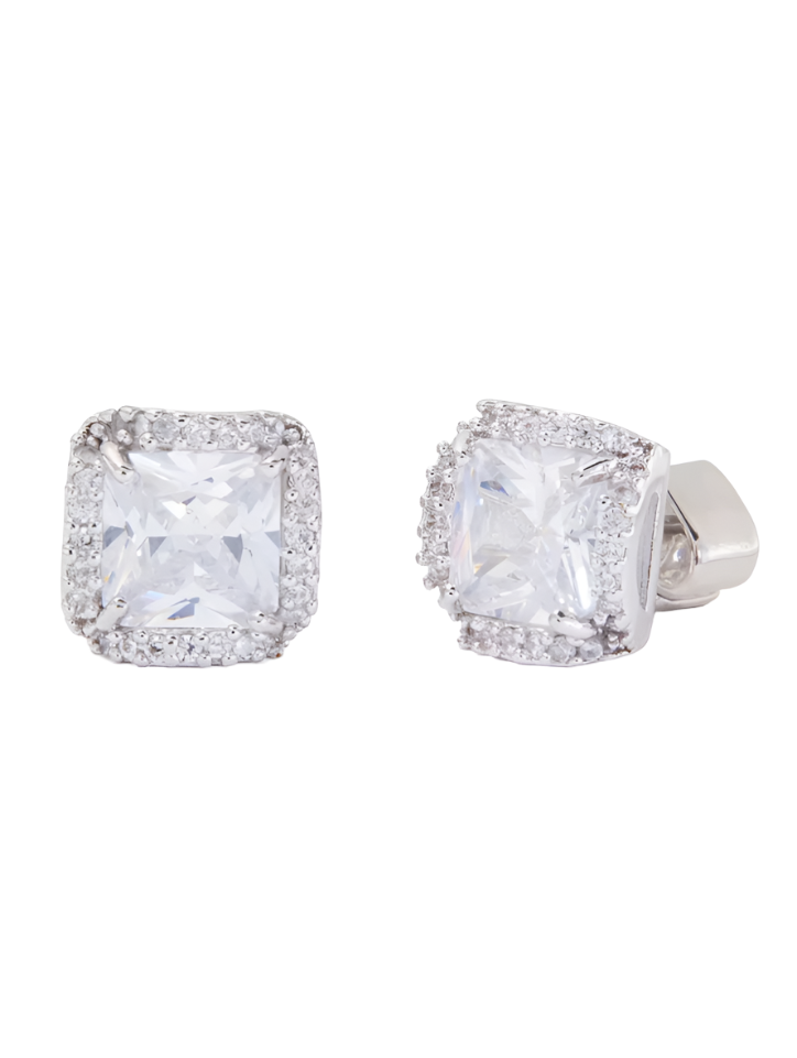 Kate Spade That Sparkle Princess Cut Large Stud Earrings