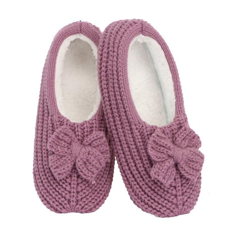 Snoozies Crochet Rib Slipper