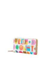 Dooney & Bourke Art Deco Large Zip Around Wristlet
