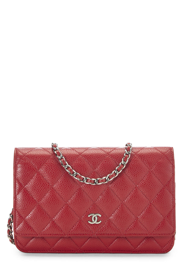 Chanel Caviar Classic Quilted Wallet On Chain Crossbody Handbag