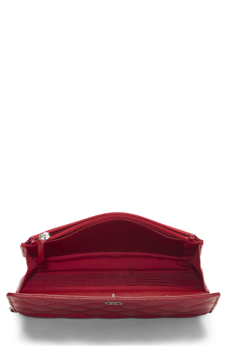 Chanel Caviar Classic Quilted Wallet On Chain Crossbody Handbag