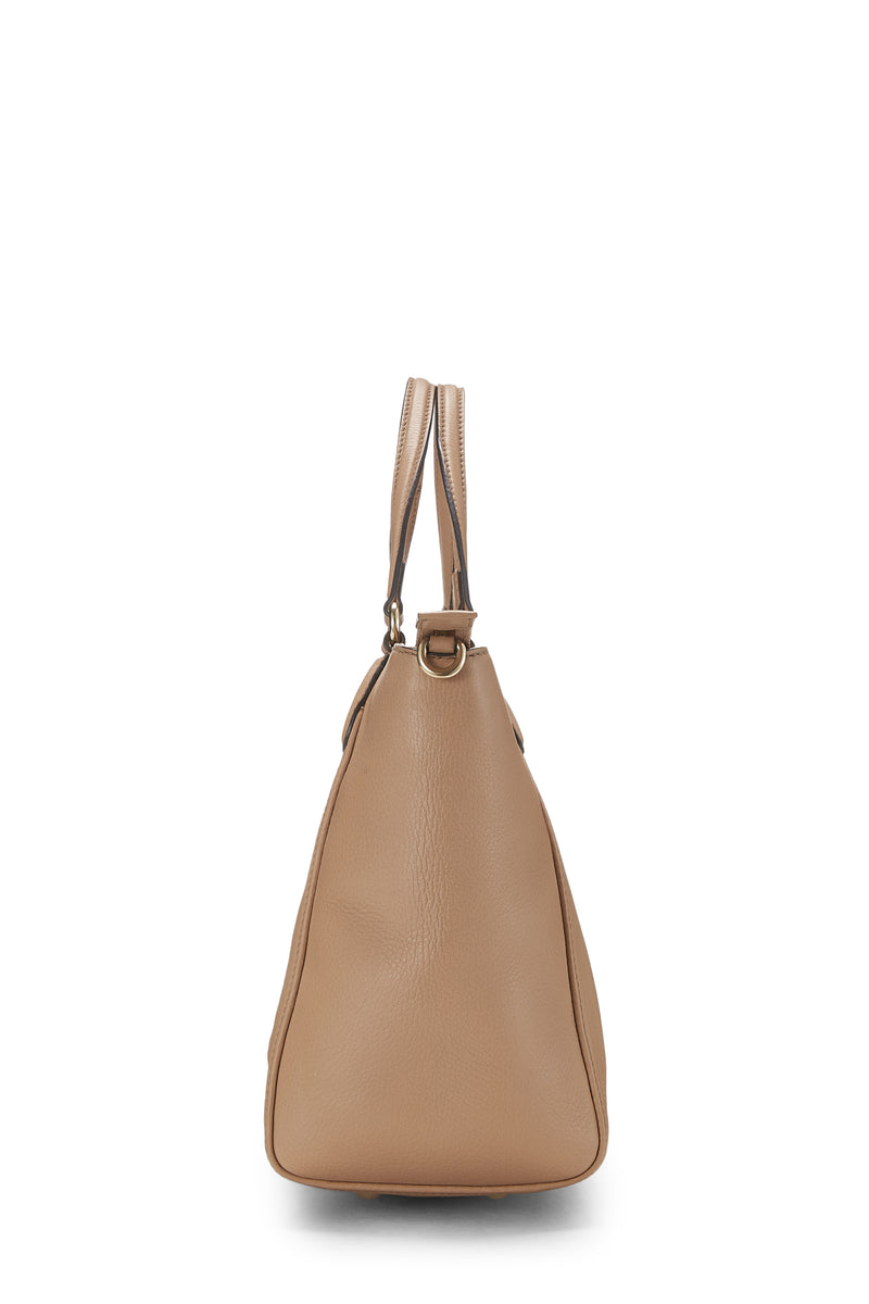 ハンドバッグ GUCCI Handbags Women Leather Beige/Brown Gucci Leather Soho Top Handle Tote Handbag – ShopCGX