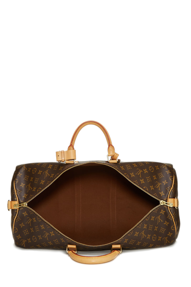 Louis Vuitton Monogram Keepall 55 Bandouliere Travel Bag