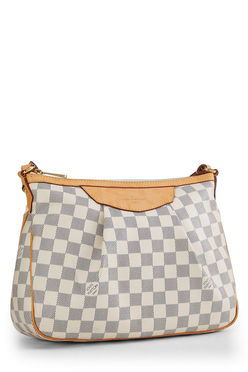 Louis Vuitton Damier Azur Siracusa PM Crossbody Handbag